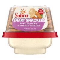 Sabra Smart Snackers Roasted Garlic Hummus & Pretzels, 4.56 oz