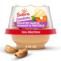 Sabra Smart Snackers Roasted Garlic Hummus & Pretzels, 4.56 oz