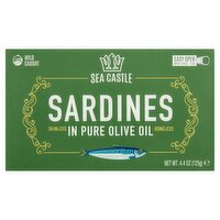 Sea Castle Skinless Boneless in Pure Olive Oil Sardines, 4.4 oz