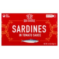 Sea Castle Sardines in Tomato Sauce, 4.4 oz