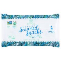 Sea Castle Roasted Sea Salt Seaweed Snacks, 3 count, 0.54 oz