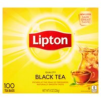 Lipton Quality Black Tea Bags, 100 count, 8 oz