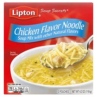 Lipton Soup Secret Chicken Flavor Noodle Soup Mix, 2 count, 4.2 oz, 4.2 Ounce