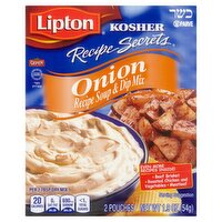 Lipton Recipe Secrets Kosher Onion Recipe Soup & Dip Mix, 2 conut, 1.9 oz, 1.9 Ounce