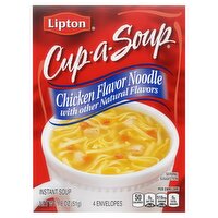 Lipton Cup-a-Soup Instant Soup, 4 count, 1.8 oz, 1.8 Ounce