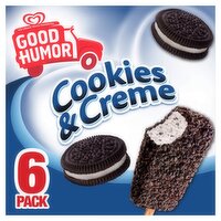 Good Humor Frozen Cookies and Creme Dessert Bar, 2.75 fl oz, 6 count