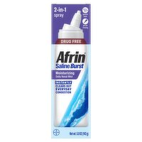 Afrin Saline Burst Moisturizing 2-in-1 Spray Daily Nasal Mist, 5.0 oz
