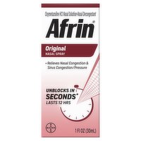 Afrin Original Nasal Spray, 1 fl oz