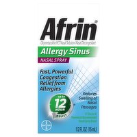 Afrin Allergy Sinus Nasal Spray, 1/2 fl oz