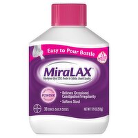 MiraLAX Unflavored Powder Laxative, 17.9 oz, 17.9 Ounce