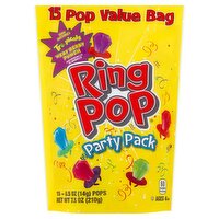 Ring Pop Party Pack Pops, Ages 4+, 0.5 oz, 15 count
