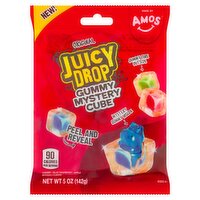 Juicy Drop Cherry / Blue Raspberry / Apple Original Gummy Mystery Cube, Ages 4+, 5 oz