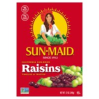 Sun-Maid California Sun-Dried Raisins, 12 oz, 12 Ounce