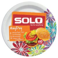 Solo Up for Anything Any Day 10 in Paper Plates, 88 count