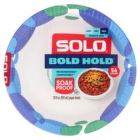 Solo Bold Hold Paper Bowls, 56 count