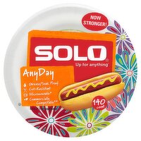 Solo Up for Anything Any Day 8.5 In Paper Plates, 140 count