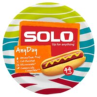 Solo Up for Anything Any Day 8.5 In Paper Plates, 44 count