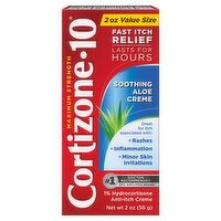 Cortizone-10 Maximum Strength Soothing Aloe Anti-Itch Creme Value Size, 2 oz, 2 Ounce