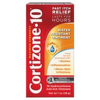 Cortizone-10 Maximum Strength Water Resistant Anti-Itch Ointment, 1 oz, 1 Ounce