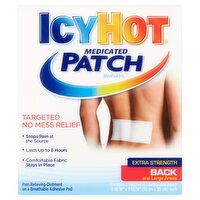 Icy Hot Extra Strength Back and Large Areas Medicated Patch, 5 count, 5 Each