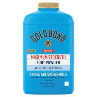 Gold Bond Medicated Maximum Strength Foot Powder, 10 oz