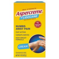 Aspercreme Lidocaine Pain Relief Cream, 2.7 Oz.