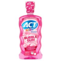 ACT Kids Bubble Gum Blowout Anticavity Fluoride Rinse, 16.9 fl oz