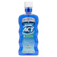 ACT Restoring Cool Mint Anticavity Fluoride Mouthwash, 18 fl oz, 18 Fluid ounce