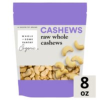 Wholesome Pantry Organic Raw Whole Cashews, 8 oz