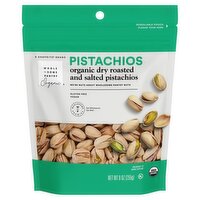 Wholesome Pantry Organic Dry Roasted and Salted Pistachios, 9 oz