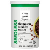 Wholesome Pantry Wholesome Pantry Organic Thompson Seedless Raisins, 20 oz, 20 Ounce 