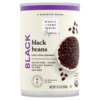 Wholesome Pantry Organic Black Beans, 15.5 oz, 15.5 Ounce