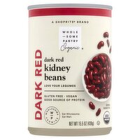 Wholesome Pantry Organic Dark Red Kidney Beans, 15.5 oz, 15.5 Ounce