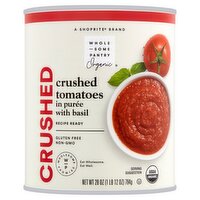 Wholesome Pantry Organic Crushed Tomatoes in Purée with Basil, 28 oz, 28 Ounce