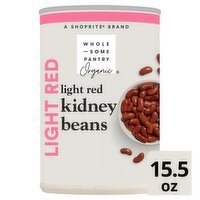 Wholesome Pantry Organic Light Red Kidney Beans, 15.5 oz, 15.5 Ounce