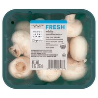 Wholesome Pantry Organic Fresh White Mushrooms, 8 oz