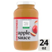 Wholesome Pantry Organic Sweetened Apple Sauce, 24 oz, 24 Ounce