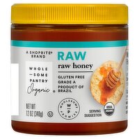 Wholesome Pantry Organic Raw Honey, 12 oz