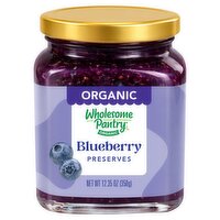 Wholesome Pantry Organic Blueberry Preserves, 12.35 oz, 12.35 Ounce