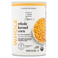 Wholesome Pantry Organic Whole Kernel Corn, 15 oz, 15 Ounce