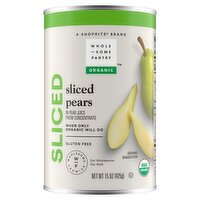 Wholesome Pantry Organic Sliced Pears, 15 oz