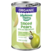 Wholesome Pantry Organic Sliced Pears in Pear Juice, 15 oz