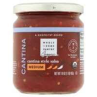 Wholesome Pantry Organic Medium Cantina Style Salsa, 16 oz