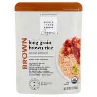 Wholesome Pantry Organic Long Grain Brown Rice, 8.8 oz, 8.8 Ounce