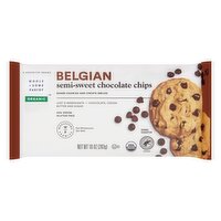 Wholesome Pantry Organic Belgian Semi-Sweet Chocolate Chips Cookies, 10 oz