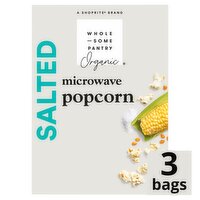 Wholesome Pantry Organic Salted Microwave Popcorn, 2.9 oz, 3 count