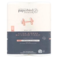 Paperbird Premium Ultra Strong Bathroom Tissue, 286 2-ply sheets per roll, 6 count, 6 Each