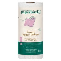 Paperbird Giant Roll Strong Paper Towels, 110 2-ply sheets per roll, 1 count, 110 Each