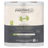 Paperbird Premium Opti-Size Sheets Ultra Strong Paper Towel, 110 sheets per roll, 2 count