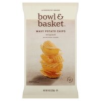 Bowl & Basket Original Wavy Potato Chips, 8 oz, 8 Ounce